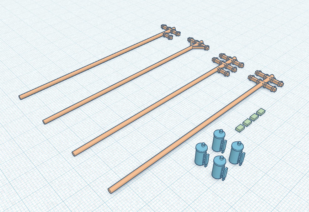 OO Scale Telegraph Poles and Autoreclosers